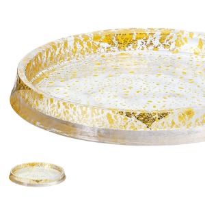 마이쉐프,금박 양면 고급 강화유리 접시 210